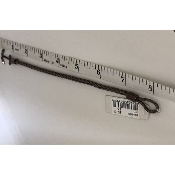 EDDIE BORGO MENS ANCHOR Sterling Silver 925 BRACELET $400 NWT - Picture 5 of 5